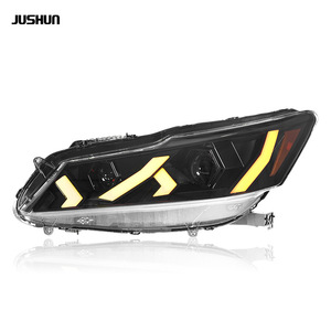 Conjunto de faros Jushun para Honda Accord 9.5 Gen estilo Lamborghini con luces LED DRL de flujo. - Product Image 2