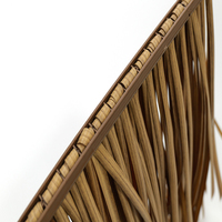 Toiture en chaume Hualilong, coût par mètre carré, paille synthétique épaissie, résistante aux UV, durable, ignifuge, garantie 5 ans+, pour les complexes hôteliers