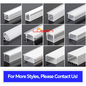 天井装飾用LEDリニアライトA1506 U字型アルミプロファイル埋め込み式壁マウントアークPCカバー - Product Image 4