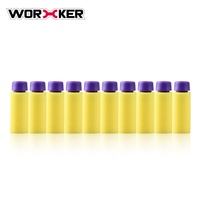 Dardos Cortos de Espuma Worker Toy Gen2, Peso Ligero y Pesado, con Soporte, Último Modelo, Paquete de 200