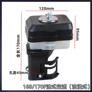 Conjunto de filtro de aire sumergido en aceite 168F170, 121mm x 95mm x 170mm, para reemplazo de motor GX160 - Product Image 5