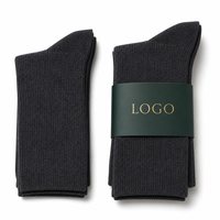 Manchon de chaussette vert foncé avec logo personnalisé en feuille d'or pour chaussettes haut de gamme, vente en gros OEM