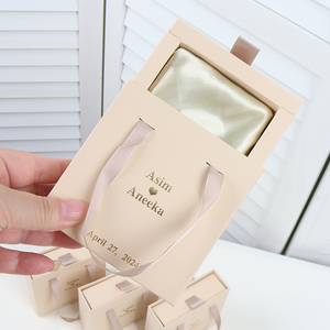 Luxury Custom logo Recycled Paper Jewellery Display Box with Satin Insert - Product Image 3
