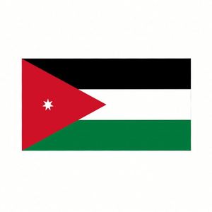 Wholesale Making Outdoor Polyester 3X5Ft 2X3Ft Custom Jordanian <b>Flag</b> Any Logo - Product Image 1