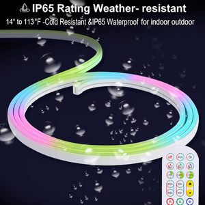 Tira de Luces LED de Neón RGB Flexible de 220V, Personalizada, con Clasificación IP65, Decoración de Pared de PVC, con LED SMD2835, 100m de Longitud, para Dormitorio - Product Image 3