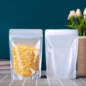 Bolsas ziplock de entrega de alimentos de papel de aluminio laminado reutilizable brillante <span class=keywords><strong>yin</strong></span> <span class=keywords><strong>yang</strong></span> bolsa de pie con frente transparente - Product Image 3