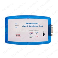 Outil de programmation ECU Renault Renaultman Can K-line Immo V4.06, lecture/écriture EEPROM FLASH, effacement du code d'immobilisation
