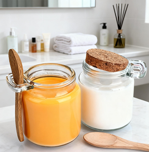 Usine En Gros Portable Pudding Bouteilles Transparent Miel Bouteilles En <span class=keywords><strong>Verre</strong></span> Résistant À La Chaleur Bouteilles De Yaourt Cuisine Assaisonnement Bocaux - Product Image 2