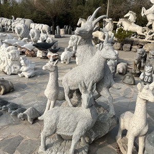 <span class=keywords><strong>Statue</strong></span> di Capre in Granito Grigio per Decorazioni da <span class=keywords><strong>Giardino</strong></span> <span class=keywords><strong>Moderne</strong></span> per Uso Esterno - Product Image 4