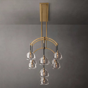 72" Large Hotel Brass Chandelier High-end Industrial Restaurant Clothing Store New Big Round Crystal Pendant Luxury Chandelier - Product Image 3