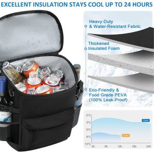 Sac d'isolation portable multifonctionnel de grande capacité Sac à lunch de rangement simple pour l'extérieur avec sac de glace transfrontalier - Product Image 4