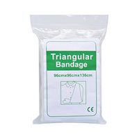 Vente en gros de pansements soins médicaux pansements triangulaires pour soins des fractures et fixations triangles trousse de premiers soins en coton accessoires de camping