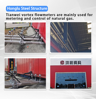 Universal Compatible Vortex Flow Meter Transmitter with 4-20ma Output for Steam Water and Gas Measurement in Industrial