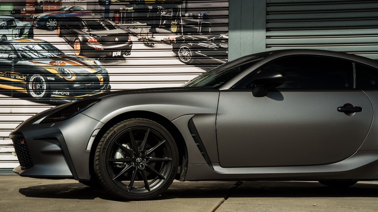 PET Matte Metallic Charcoal Grey