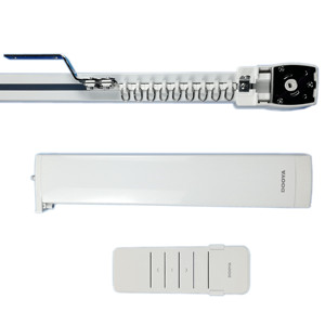Cortina Eléctrica Inteligente con Control Remoto, Motor Dooya WIFI TUYA T12 100-240V con Riel para Cortinas y Persianas - Product Image 4
