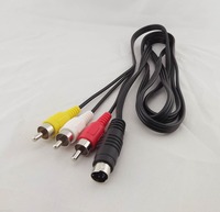 Câble audio RCA mâle-mâle pour voiture, connecteur plaqué or, PVC robuste pour système stéréo de haut-parleurs de voiture