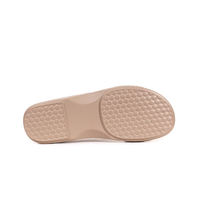 Sandal Arab Pria Model Datar Terbuka Klasik untuk Luar Ruangan Pantai, Penyangga Lengkung Kaki, Anti-Selip, Bahan PU Lembut, Model Slip-On, Semua Musim