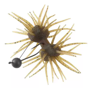 Fourniture d'usine <span class=keywords><strong>Leurre</strong></span> souple flottant 22mm en TPE, forme d'haltère, de crabe ou de ver bionique multi-tentacules, appât de pêche insecte artificiel - Product Image 3