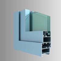 Fenêtre coulissante en aluminium cassée thermique commerciale double vitrage pour chambre salon cuisine