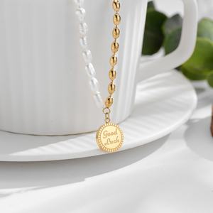 Collar de Perlas de Agua Dulce de Acero Inoxidable Personalizado al por Mayor, Nuevo Modelo 2024, Sin Deslustre - Product Image 5