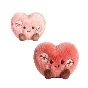 ตุ๊กตาหัวใจแบบใช้ไมโครเวฟได้ พร้อมแผ่นทำความร้อนไร้กลิ่น ใช้ความร้อนหรือแช่แข็งได้ ตุ๊กตาหัวใจสีแดงแบบนุ่ม  รับทำโลโก้ตามสั่ง - Product Image 3
