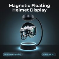 Base d'affichage à lévitation magnétique flottante pour casque de moto, support d'affichage rotatif pour casque avec lumière LED