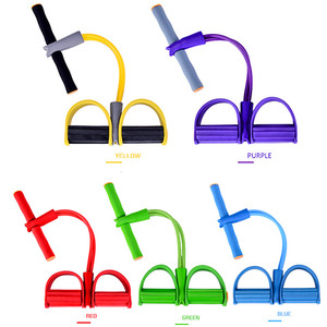 4 cordes de traction élastiques résistantes exercice ventre gymnastique à domicile <span class=keywords><strong>Sport</strong></span> entraînement bandes élastiques bande de résistance pour le Fitness - Product Image 6