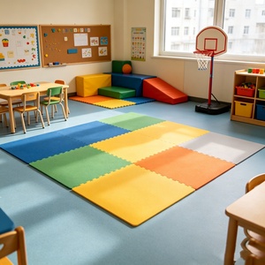 Outdoor Tennis Modular Floor Mat 12X12 Inch Children Classroom Sport Educational Flooring Pp Interlocking Basketball Court ce - Product Image 1