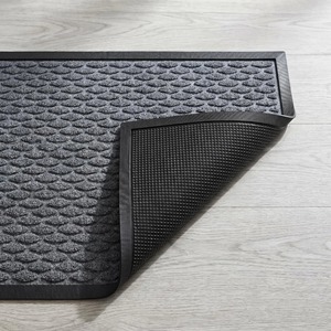Teshu Doormat Rectangular Absorbent Indoor Entryway Mat Gray 26YH0025 - Product Image 3