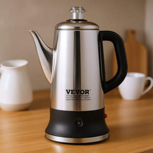Cafetera Eléctrica Vevor, Percoladora de 12 Tazas, Acero Inoxidable 304, Función de Preparación Rápida y Mantenimiento de Temperatura - Product Image 2
