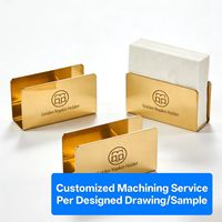 Service de Fabrication Personnalisée en Usine : Porte-Serviettes en Aluminium Doré, Laiton et Acier Inoxydable de Qualité Alimentaire, Support à Mouchoirs