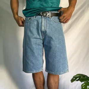 YSJY Hersteller 100 % Baumwolle Reißverschluss Fliegender Denim Shorts Hosen Herren Baggy Jean Shorts
