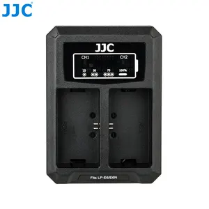 Jjc Lh-DCH-LPE6 Usb Kép Pin Sạc Phù Hợp Với Canon LP-E6/LP-E6N