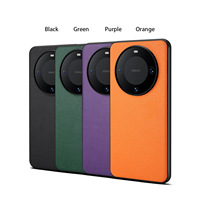 Étui de téléphone Denior en cuir PU à motif litchi, anti-traces de doigts, protection 360° pour Mate 80/70/60/50/40/30/Honor Magic 7 6 5Series
