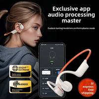 Écouteurs sans fil Bluetooth à conduction osseuse, étanches IPX5, avec suppression active du bruit (ANC), design ouvert, pour le sport, tour de cou