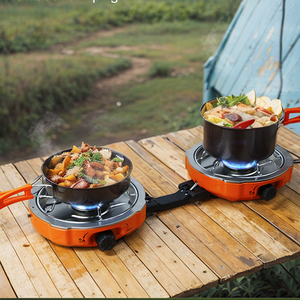 Fornello a <span class=keywords><strong>Gas</strong></span> a Due Fuochi di Grado Survival, Leggero e Pieghevole per Cucinare all'Aperto - Product Image 5