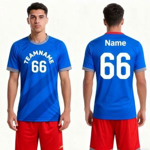 Adult Football Uniform Lightweight Short Moisture Wicking Breathable Custom Logo Printing Wholesale Match Training <b>Athletic</b> Wear - Product Image 5