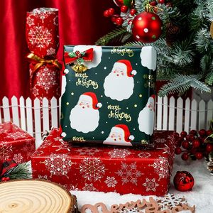 MAYPLUSS Christmas <b>Wrapping</b> <b>Paper</b> 17in X 33ft Green Santa Claus Gold Merry Christmas Art <b>Paper</b> Gift Wrap - Product Image 5