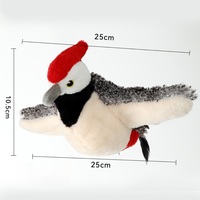 Jouet pour chat électrique en forme d'oiseau simulé, adapté aux animaux de compagnie, avec vocalisations pour le jeu de chasse et l'auto-entretenement des félins, baguette de chat