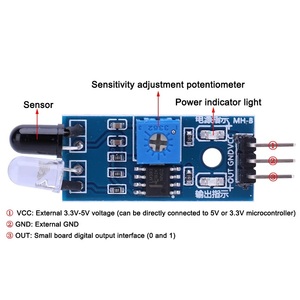 IR Infravermelho <span class=keywords><strong>3</strong></span>-Wire Módulo <span class=keywords><strong>Sensor</strong></span> Reflexivo Fotoelétrico Obstáculo Evitar para <span class=keywords><strong>Arduino</strong></span> DIY Smart Car Robot Novo Design - Product Image 2