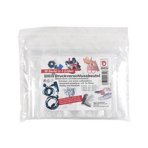 Sacs scellés Wihedu, 50 pièces, 4 tailles, étanches, pour le stockage des aliments, pour les voyages, les loisirs et la maison - Product Image 1