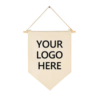 Bandera Personalizada con Logotipo, Mini Bandera de Doble Cara para Clubes de Fútbol, ​​Bandera Colgante para Intercambio de Aficionados