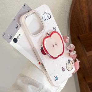 Film avec support pour iPhone 15 16 étui pour téléphone portable 14promax mignon fruits et légumes <span class=keywords><strong>Graffiti</strong></span> 11 couverture rigide 12 de haute qualité - Product Image 5