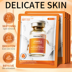 Masque facial coréen FAYANKOU à la vitamine C pour éclaircir les taches, masque facial à la nicotinamide, hydratant et raffermissant - Product Image 2