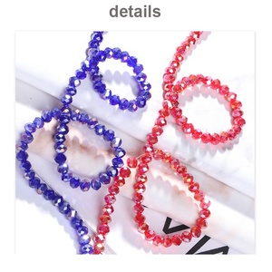 Perline Cinesi Piatte e Rotonde in Vetro Cristallo Colorato AB per Accessori di Abbigliamento - Product Image 4