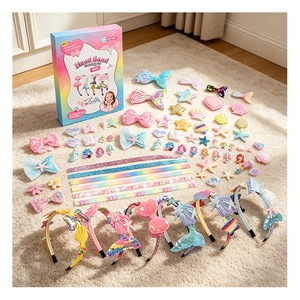 Kit de loisirs créatifs tendance pour enfants : Bandeau, ailes de licorne, nœuds, autocollants en cristal, décorations mode, pack cadeau d'anniversaire, jouet - Product Image 5