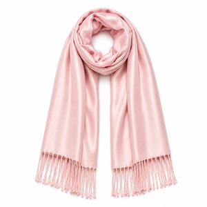 Chal de Pashmina de Satén Viscosa Multicolor, Suave y Cálido, con Flecos, para Mujer, para Viajes y Uso Diario en Invierno - Product Image 3