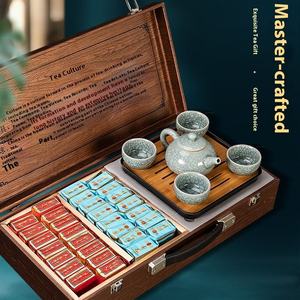 Boîte cadeau de thé noir Keemun fait à la main, <span class=keywords><strong>Da</strong></span> <span class=keywords><strong>Hong</strong></span> <span class=keywords><strong>Pao</strong></span> & cannelle, 250g, thé biologique de qualité supérieure, nouveau cadeau de luxe en gros - Product Image 4