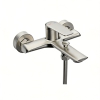 Robinet de baignoire moderne Maestro Spectrum en laiton poli avec valve en céramique Weixin, jets/massage/douche douce pour hôtels de luxe et usage commercial