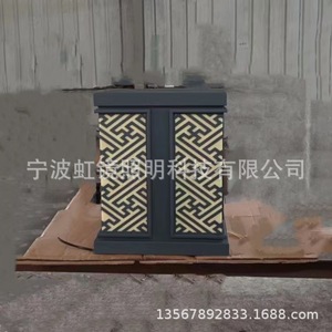 Lámpara de jardín LED de acero inoxidable Hongjing de 20W, tipo columna cuadrada, para patio o villa - Product Image 5